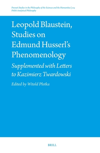 Leopold Blaustein, Studies on Edmund Husserl's Phenomenology