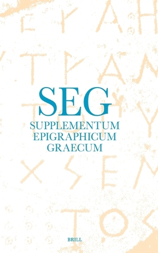 Supplementum Epigraphicum Graecum, Volume LXX (2020).