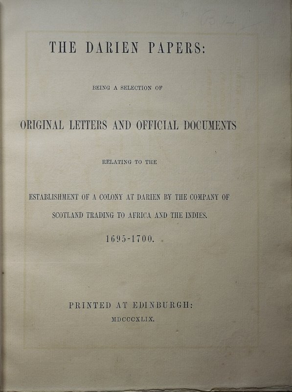 The Darien Papers,