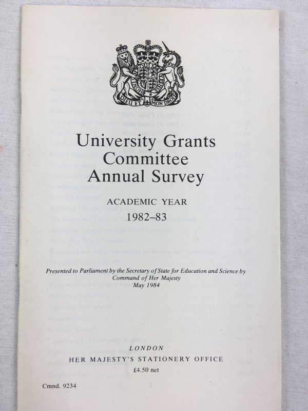 Annual Survey, Academic Year 1982-83. [Cmnd. 9234]. London, H.M.S.O., 1984.