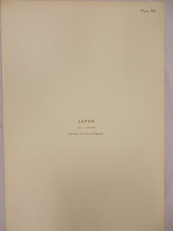 Japan. Environs of Tokio & Nagasaki. Edinburgh, Bartholomew, 1950s.