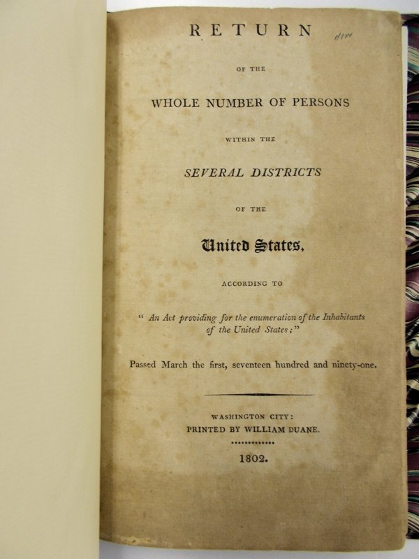 Return of the Whole Number of Persons