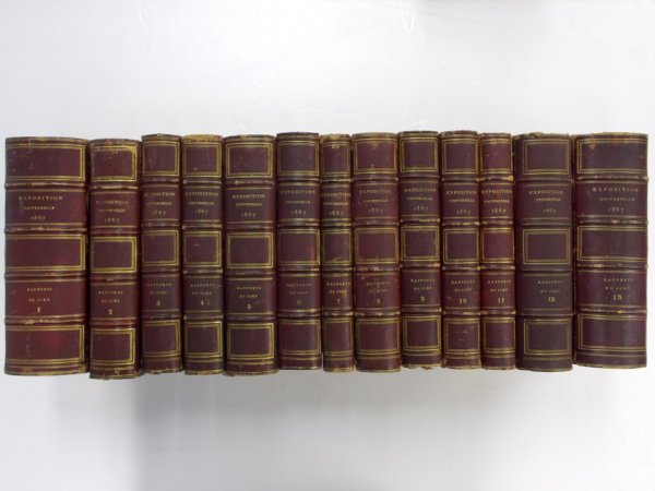 Exposition Universelle de 1867 a Paris. Rapports du Jury International. Tome 1-13. Paris, Paul Dupont, 1868.