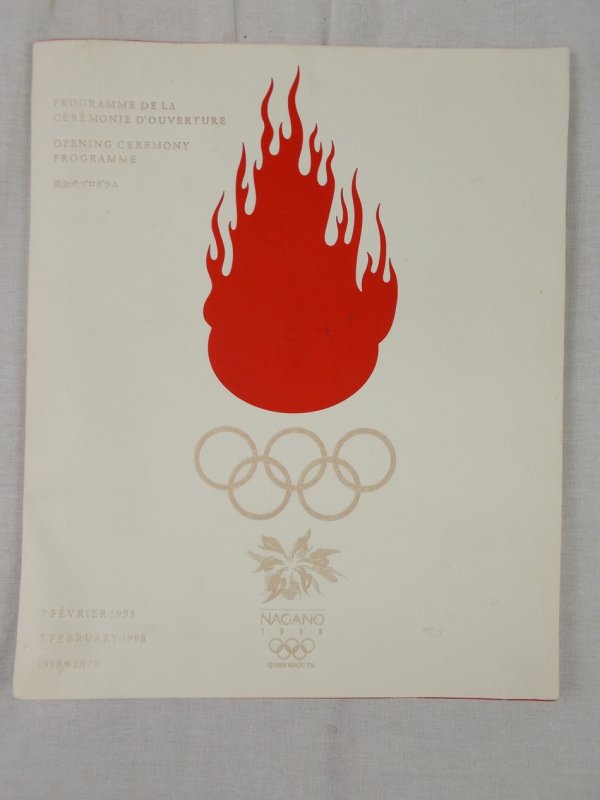 Opening Ceremony Programme: The XVIII Olympic Winter Games, Nagano 1998, Nagano, 1998.