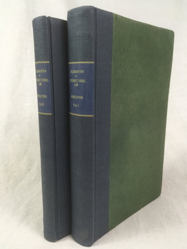 Elements of International Law: with a Sketch of the History of the Science. In two volumes. London, B. Fellowes, 1836.
