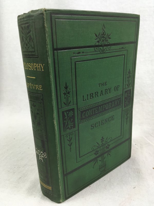 Philosophy. Historical and Critical. With an Introduction by A. H. Keane, B.A. (The Library of Contemporary Science). London, Chapman and Hall, 1879.