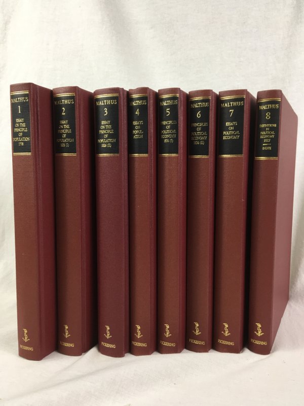 The Works of Thomas Robert Malthus. Edited by E.A. Wrigley and David Souden. Vols. 1-8. London, William Pickering, 1986.