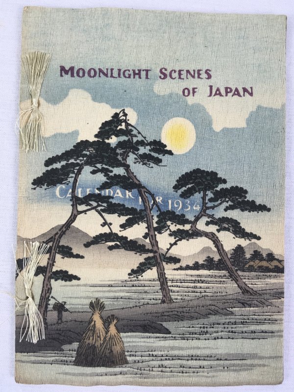 Moonlight Scenes of Japan. Calendar for 1934, Tokyo, [1934].
