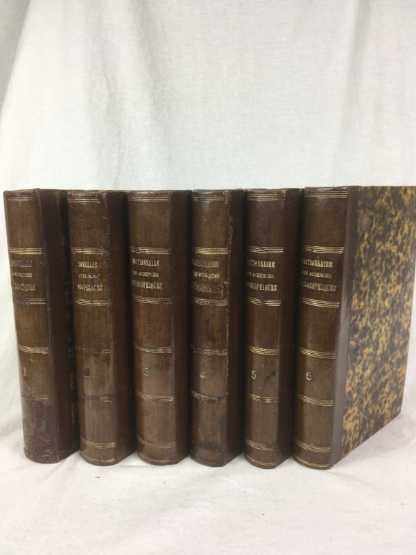 Dictionnaire des Sciences Philosophiques. Par une Societe de Professeurs de Philosophie. Tome 1-6. Paris, Hachette, 1844-1852.