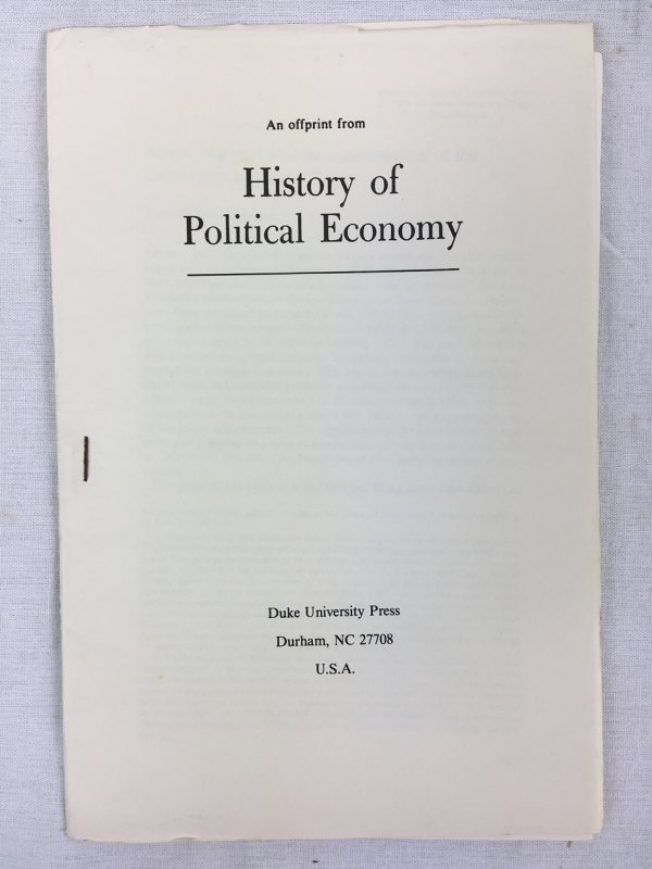 Alfred Marshall and the Establishment of the Cambridge Economic Tripos. Durham, Duke University Press, 1988.
