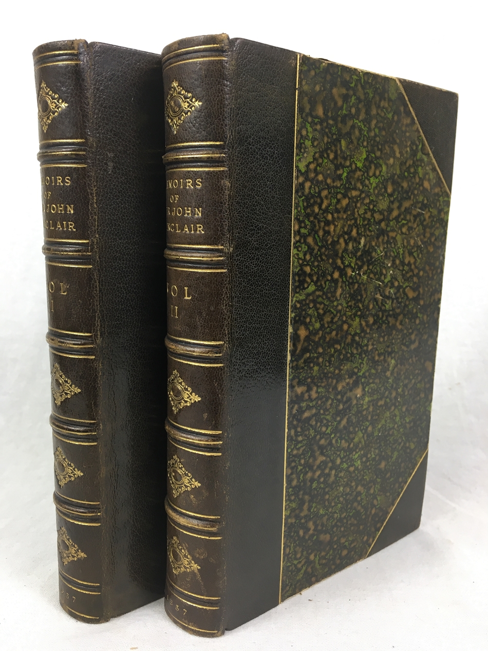 Memoirs of the Life and Works of the late Right Honourable Sir John Sinclair, Bart. By his son. In two volumes. Edinburgh, Blackwood, 1837.