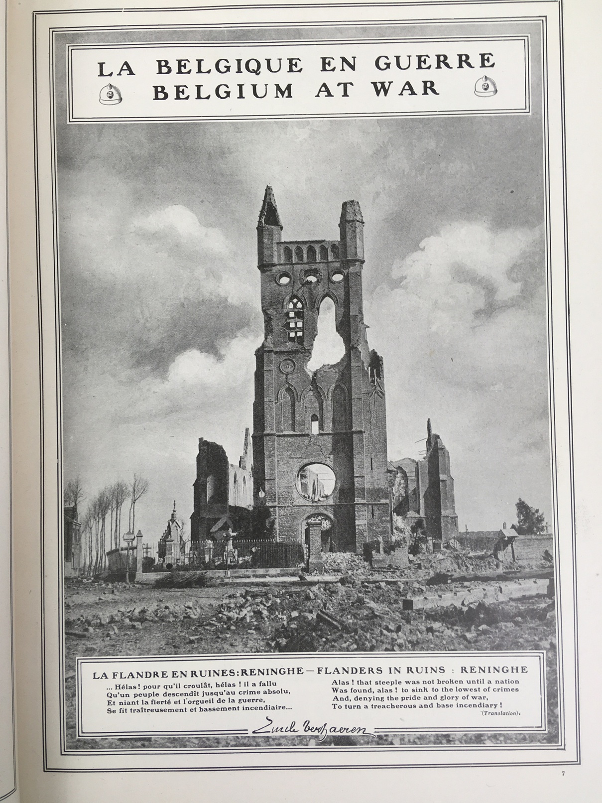 Belgium at War. Illustrated Album. [Brussels, E. Van Hammee, 1918].