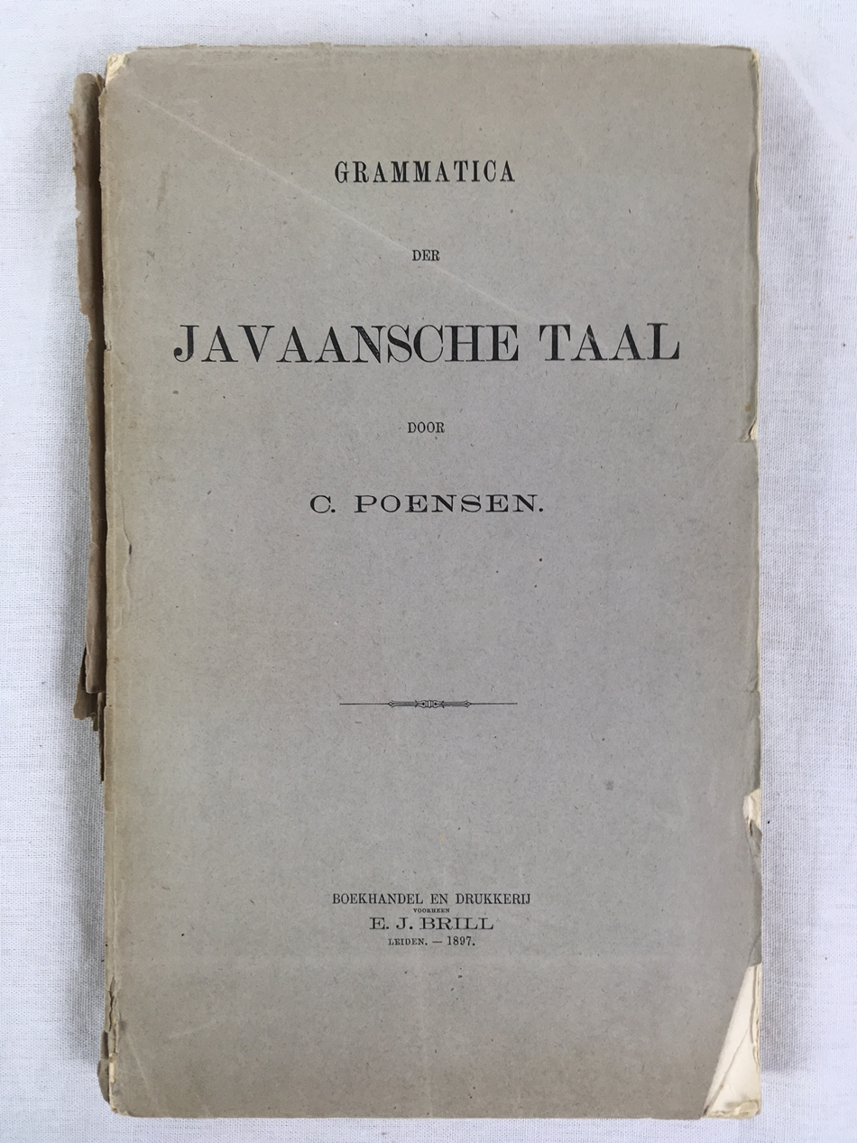  Grammatica der Javaansche Taal, Leiden: E. J. Brill, 1897.